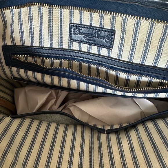 SOLD Hard to find Dooney & Bourke Blue Woven shoulder shopper tote bag handbag - Picture 10 of 16